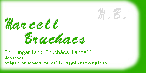 marcell bruchacs business card