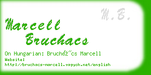 marcell bruchacs business card